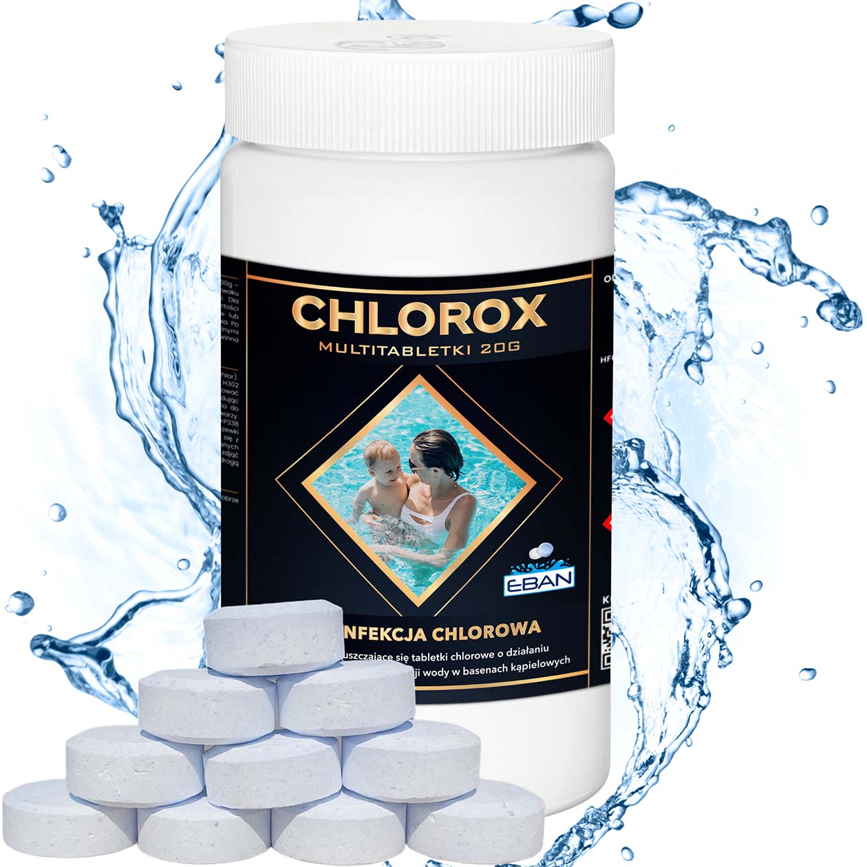 Chlorox Multi tabletki chlorowe 20g 1kg dezynfekcja chlorowa EBAN