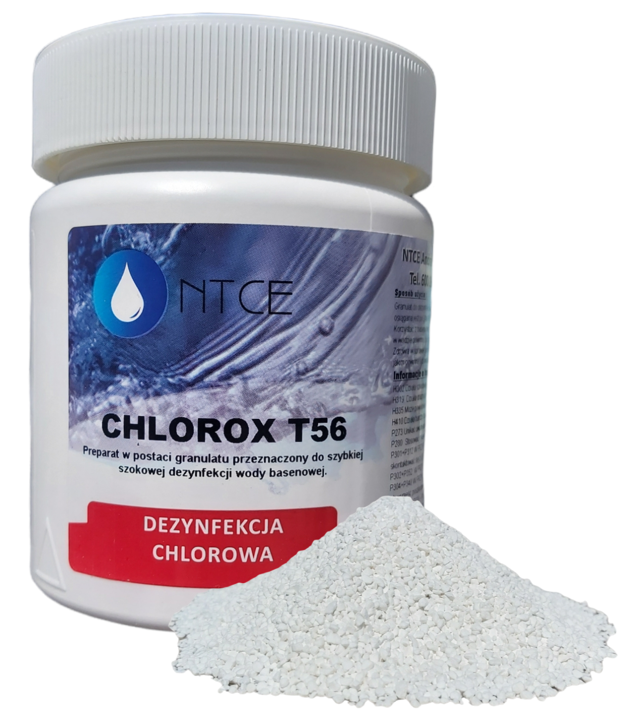 Chlorox T56 granulat do zwalczania glonów, bakterii i grzybów w basenach NTCE, 1 kg