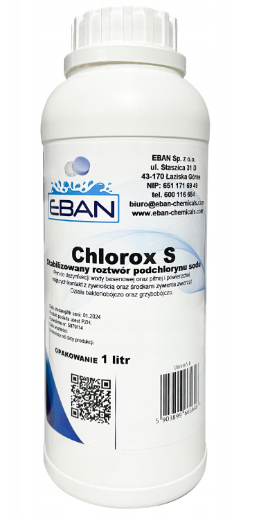 Chlorox S 1 litr stabilizowany roztwór podchlorynu sodu